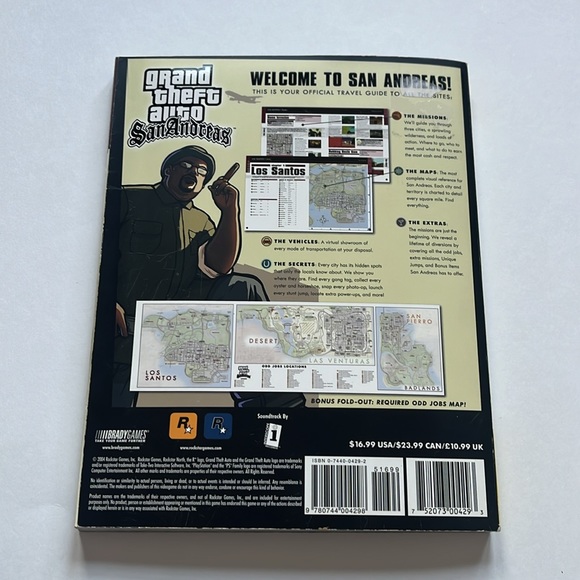 Grand Theft Auto San Andreas Official Strategy Guide / Sony Playstation 2 / 2004 - Picture 4 of 8